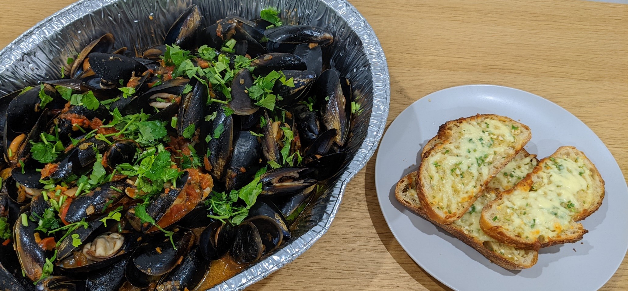 fresh chili mussels